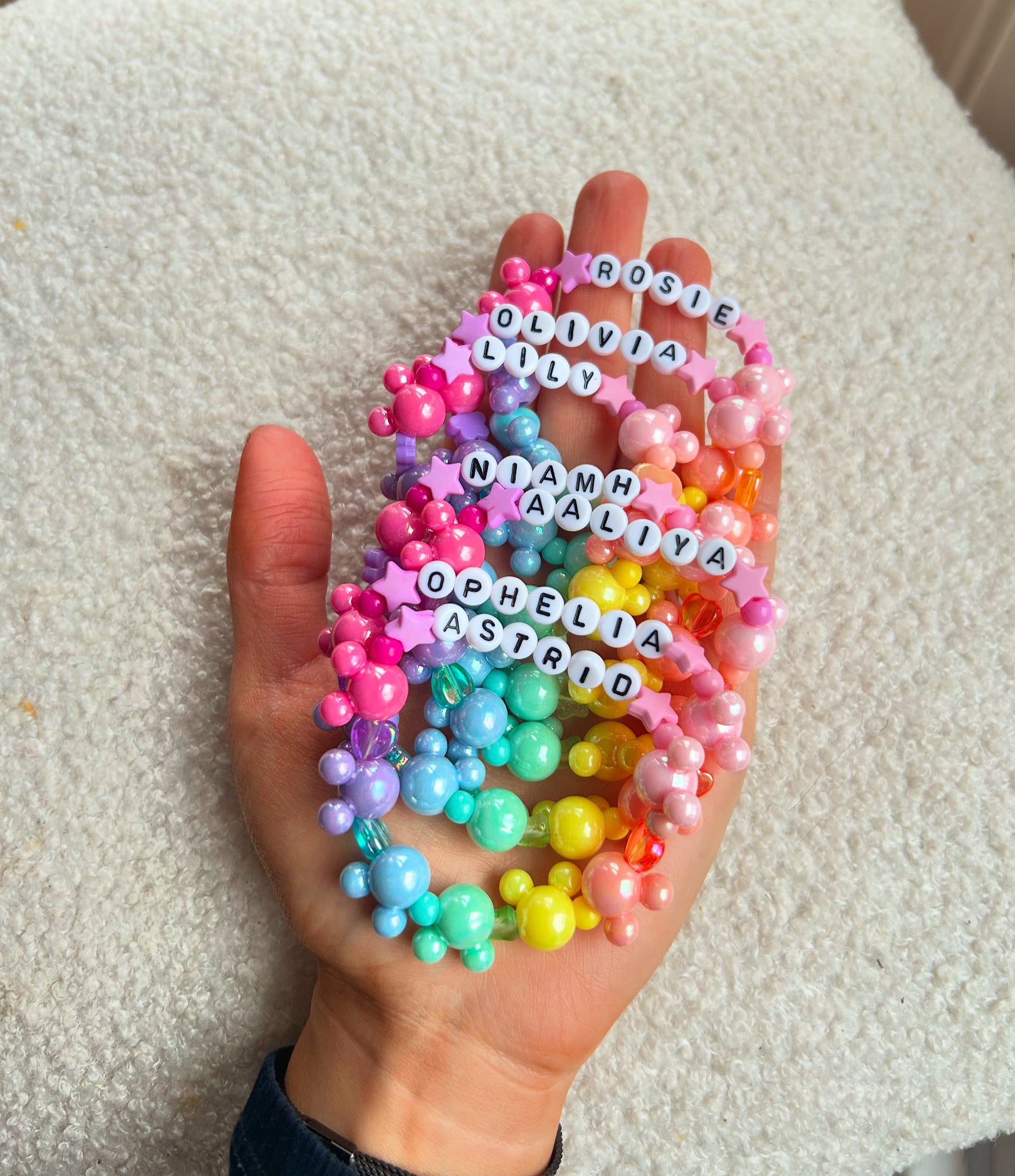 Mouse rainbow bracelets